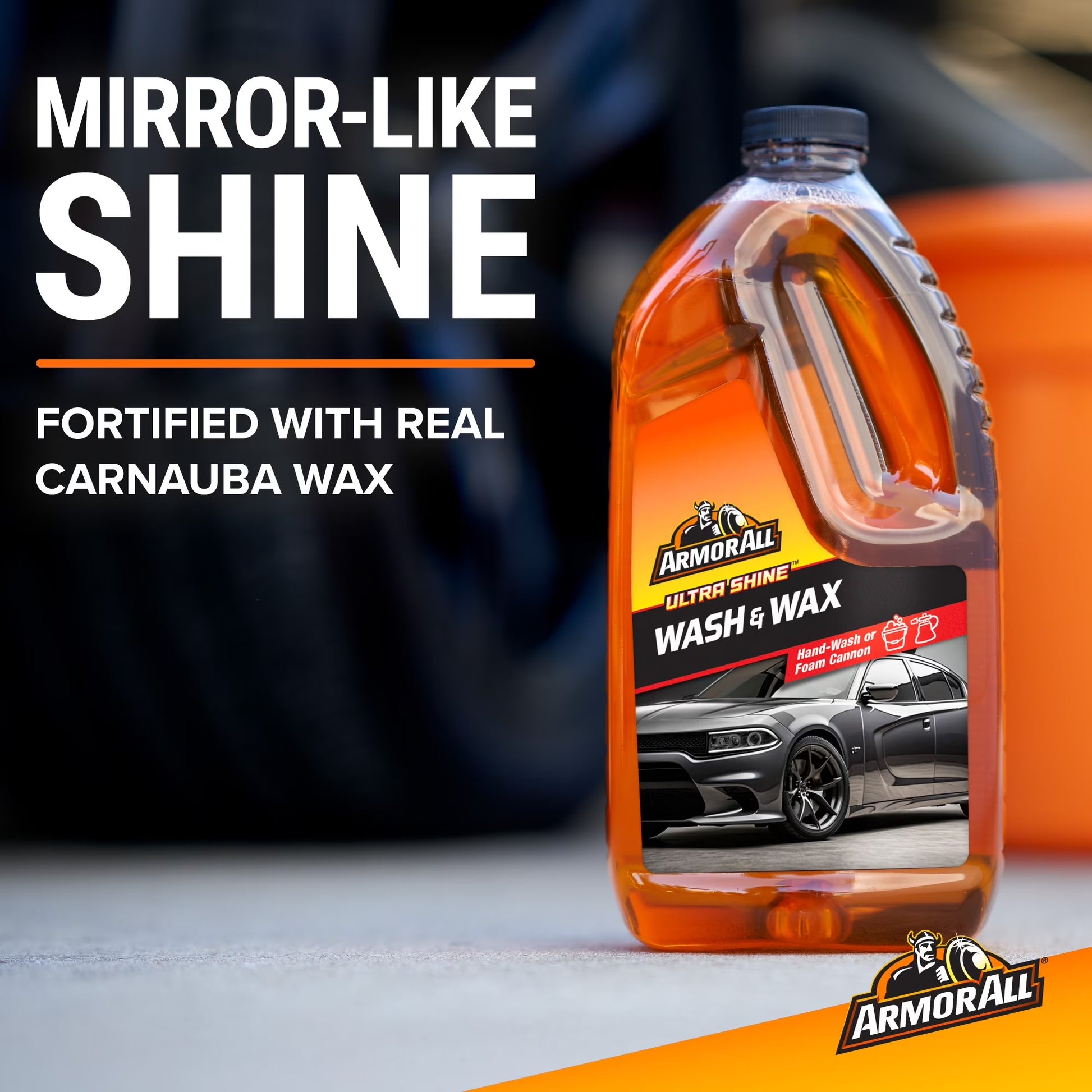 (2 Pack)  Ultra Shine Car Wash and Wax for Car Detailing, 64 Fl Oz Bottle​