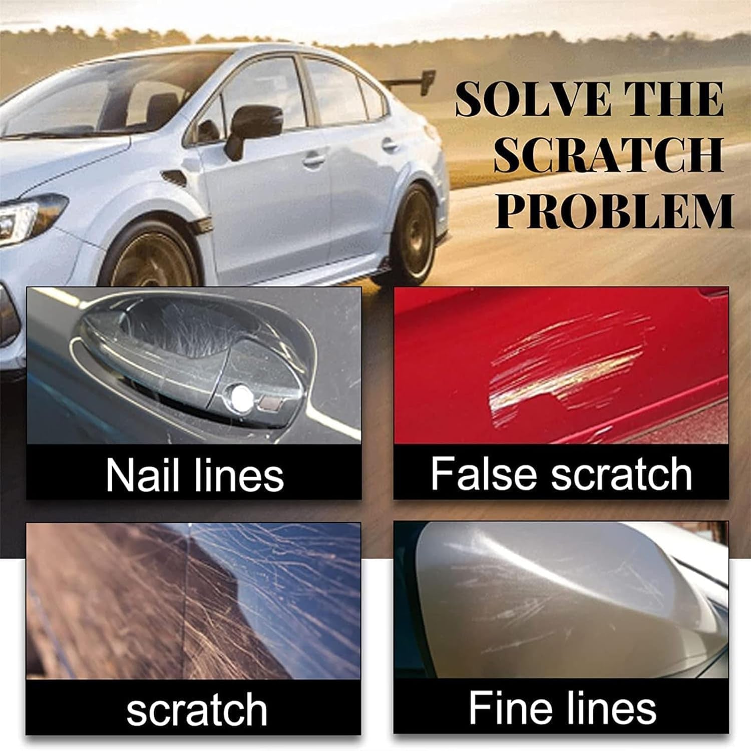 Ultimate Paint Restorer, Car Scratch Remover, Scratch Repair Wax for Car, Car Paint Scratch Repair,Car Scratch Repair Kit (2)