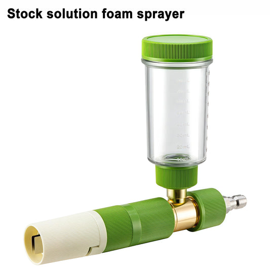 100Ml Handheld Snow Foam Sprayer Cannon- 1/4" Quick Connect High Pressure Soap Bottle for Car Washing Multi Functional Nozzle