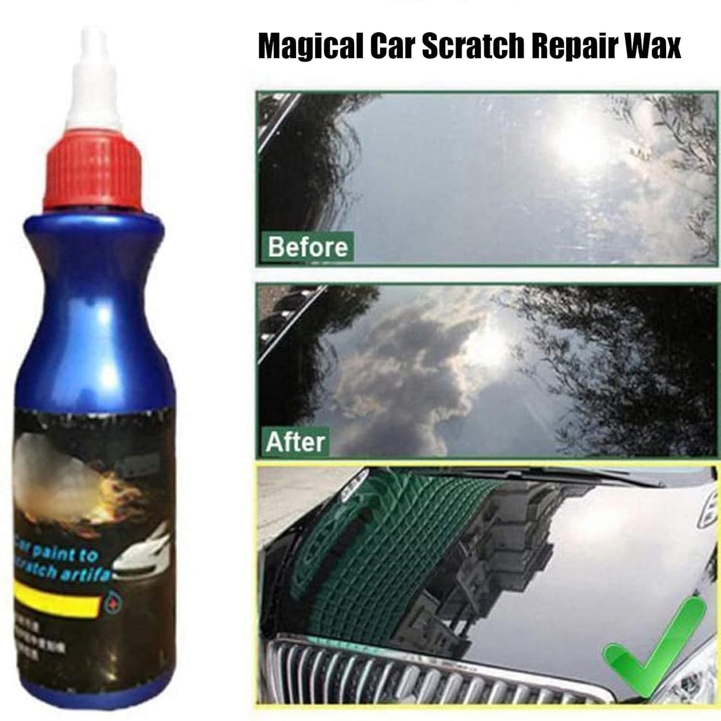Ultimate Paint Restorer, Car Scratch Remover, Scratch Repair Wax for Car, Car Paint Scratch Repair,Car Scratch Repair Kit (2)