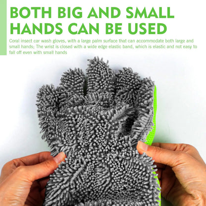 5-Finger Soft Car Washing Gloves Cleaning Brush for Car and Motorbike Washing Drying Towels Car Styling